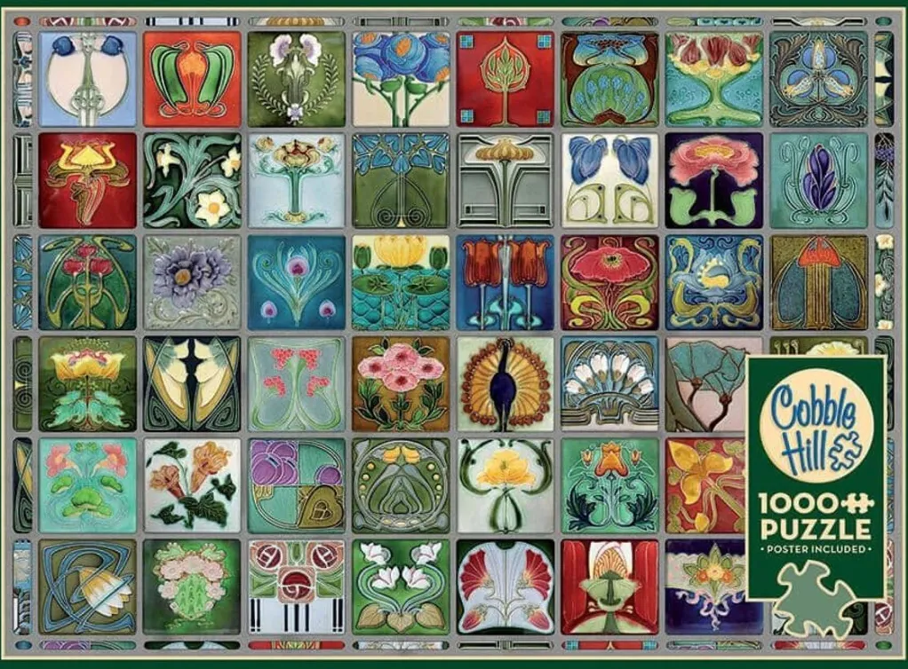 Cobble Hill 1000 Pieces* - Art Nouveau Tiles - 1000 Piece Jigsaw Puzzle