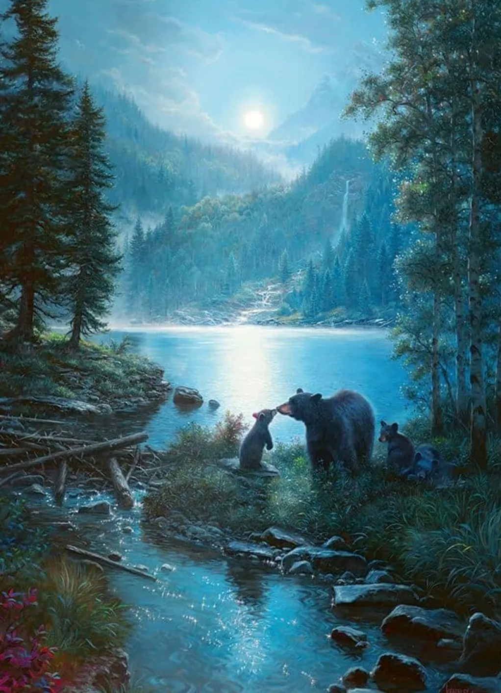 Cobble Hill 1000 Pieces* - Bear Night - 1000 Piece Jigsaw Puzzle