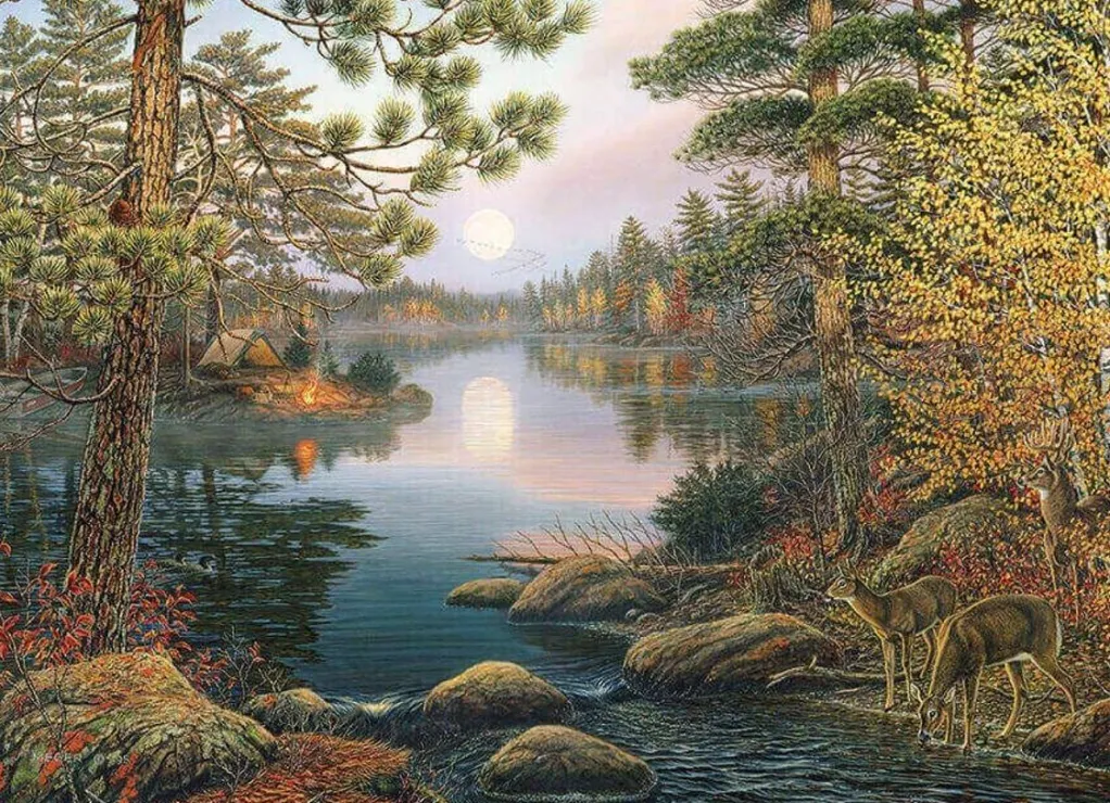 Cobble Hill 1000 Pieces* - Deer Lake - 1000 Piece Jigsaw Puzzle