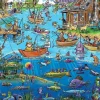 Cobble Hill 1000 Pieces* - Doodletown Gone Fishing - 1000 Piece Jigsaw Puzzle