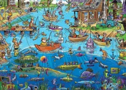 Cobble Hill 1000 Pieces* - Doodletown Gone Fishing - 1000 Piece Jigsaw Puzzle