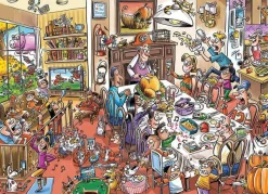 Cobble Hill 1000 Pieces* - Doodletown Thanksgiving Togetherness - 1000 Piece Jigsaw Puzzle