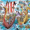Cobble Hill 1000 Pieces* - Doodletown Viking Voyage - 1000 Piece Jigsaw Puzzle