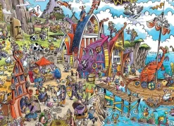 Cobble Hill 1000 Pieces* - Doodletown Viking Village - 1000 Piece Jigsaw Puzzle