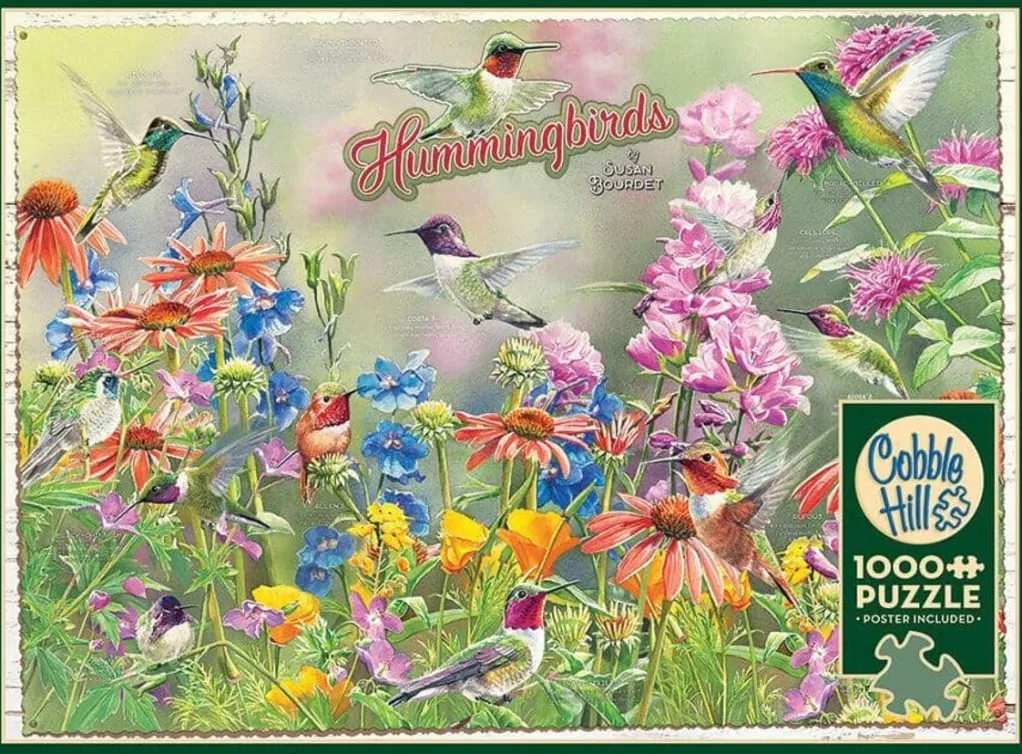 Cobble Hill 1000 Pieces* - Hummingbirds - 1000 Piece Jigsaw Puzzle