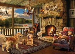 Cobble Hill 1000 Pieces* - Lakeside Cabin - 1000 Piece Jigsaw Puzzle