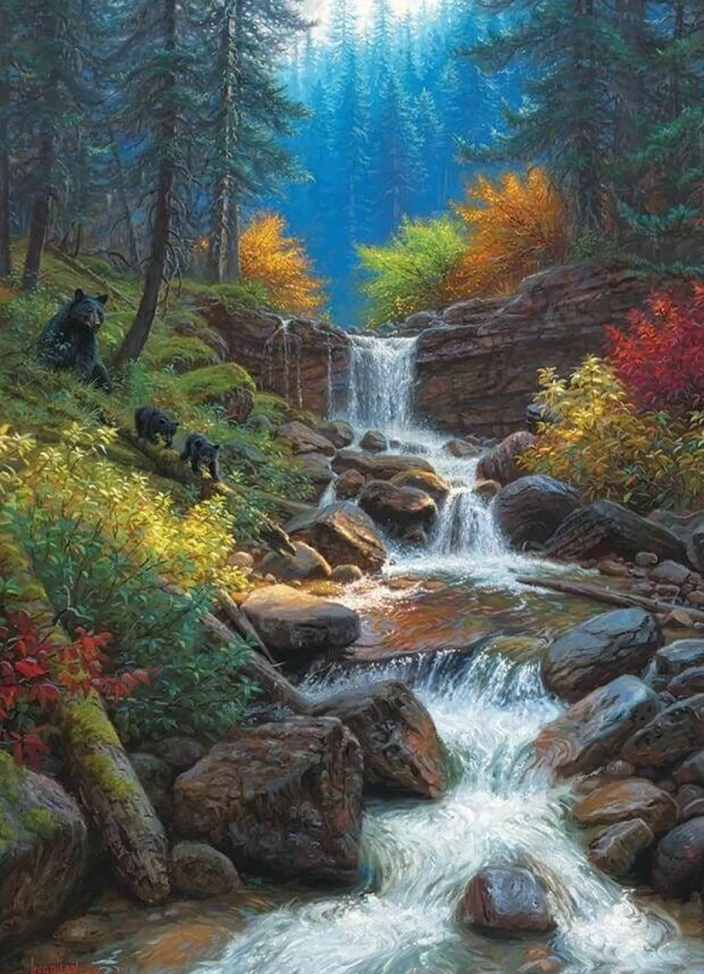 Cobble Hill 1000 Pieces* - Mountain Cascade - 1000 Piece Jigsaw Puzzle