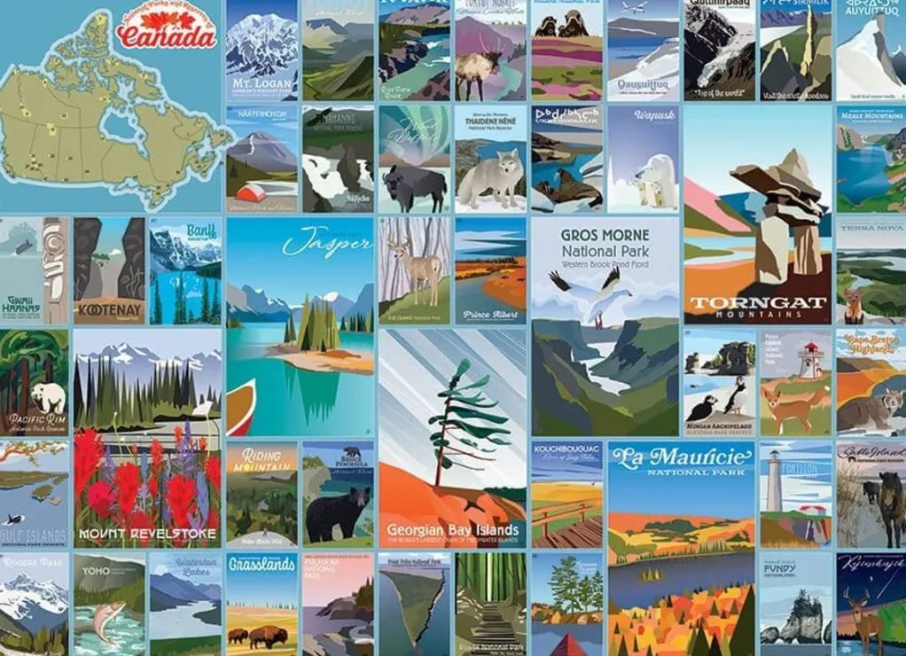 Cobble Hill 1000 Pieces* - National Parks And Reserves Of Canada - 1000 Piece Jigsaw Puzzle