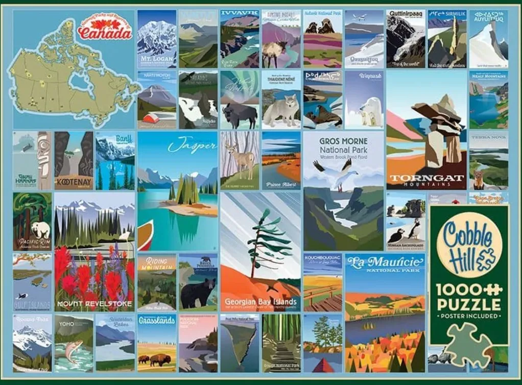 Cobble Hill 1000 Pieces* - National Parks And Reserves Of Canada - 1000 Piece Jigsaw Puzzle