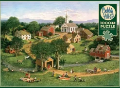 Cobble Hill 1000 Pieces* - Picnic By The Bridge - 1000 Piece Jigsaw Puzzle