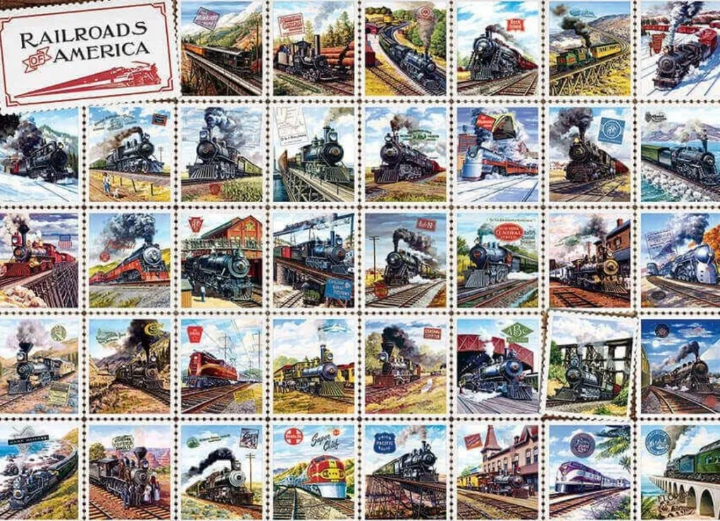Cobble Hill 1000 Pieces* - Railroads Of America - 1000 Piece Jigsaw Puzzle