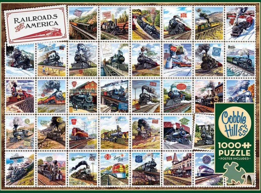 Cobble Hill 1000 Pieces* - Railroads Of America - 1000 Piece Jigsaw Puzzle