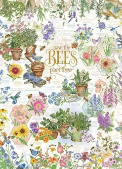 Cobble Hill 1000 Pieces* - Save The Bees - 1000 Piece Jigsaw Puzzle