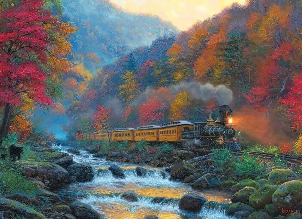 Cobble Hill 1000 Pieces* - Smoky Train - 1000 Piece Jigsaw Puzzle