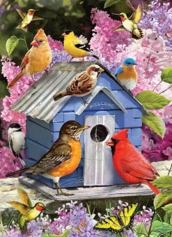 Cobble Hill 1000 Pieces* - Spring Birdhouse - 1000 Piece Jigsaw Puzzle