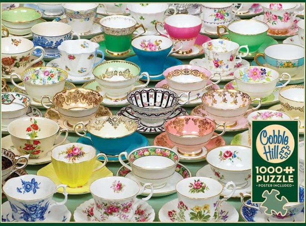 Cobble Hill 1000 Pieces* - Teacups - 1000 Piece Jigsaw Puzzle