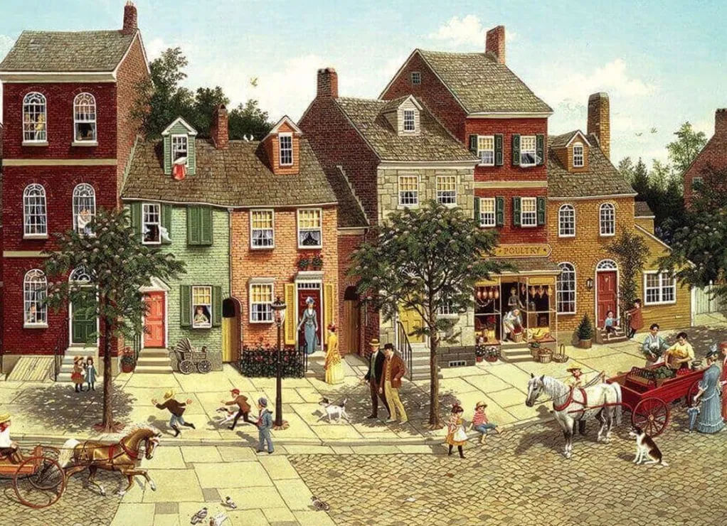 Cobble Hill 1000 Pieces* - The Curve In The Square - 1000 Piece Jigsaw Puzzle