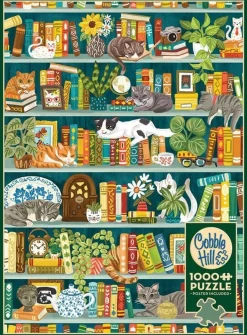 Cobble Hill 1000 Pieces* - The Purrfect Bookshelf - 1000 Piece Jigsaw Puzzle