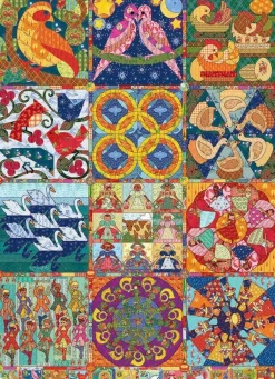 Cobble Hill 1000 Pieces* - Twelve Days Of Christmas Quilt - 1000 Piece Jigsaw Puzzle