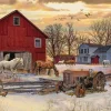 Cobble Hill 1000 Pieces* - Winter On The Farm - 1000 Piece Jigsaw Puzzle