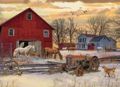 Cobble Hill 1000 Pieces* - Winter On The Farm - 1000 Piece Jigsaw Puzzle