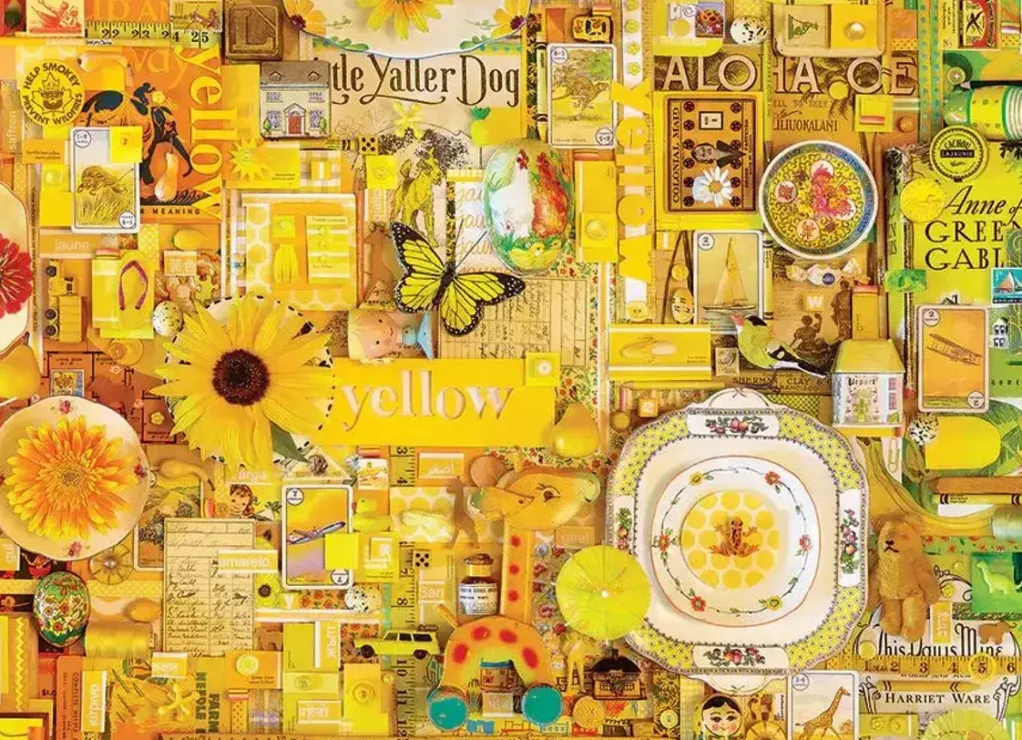 Cobble Hill 1000 Pieces* - Yellow - Colours Series - 1000 Piece Jigsaw Puzzle