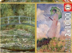 Educa 1000 Pieces* - Claude Monet Multi Pack - 1000 Piece Jigsaw Puzzle