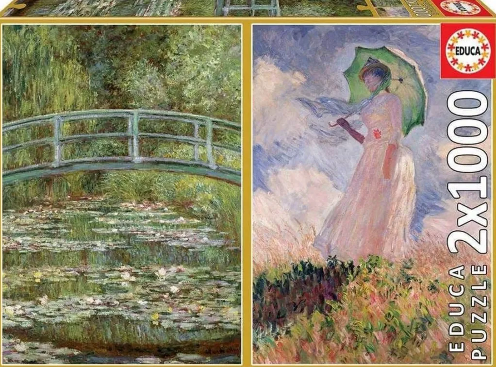 Educa 1000 Pieces* - Claude Monet Multi Pack - 1000 Piece Jigsaw Puzzle