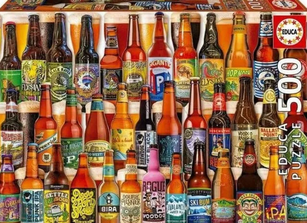 Educa 500 Pieces* - Craft Beers - 500 Piece Jigsaw Puzzle