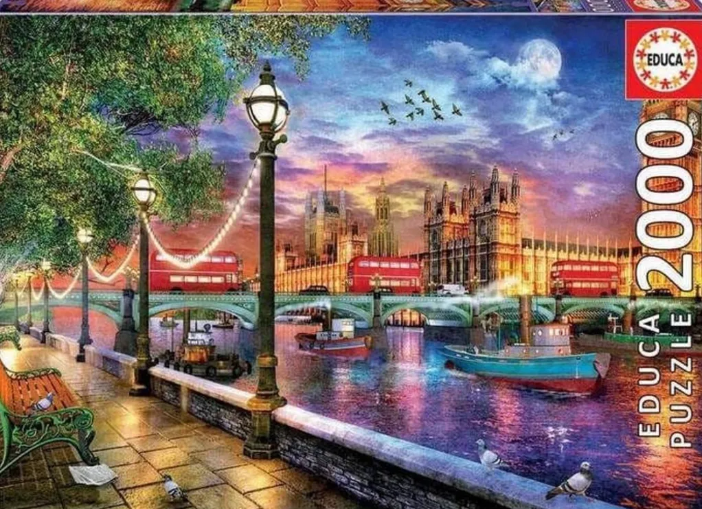 Educa 2000 Pieces* - London At Sunset - 2000 Piece Jigsaw Puzzle