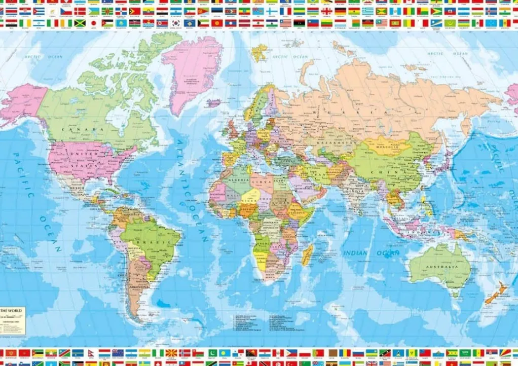 Educa 1500 Pieces* - Map Of The World - 1500 Piece Jigsaw Puzzle