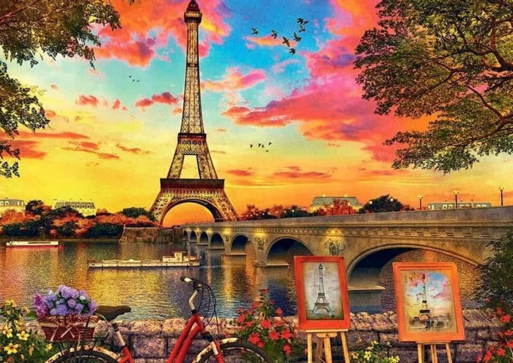Educa 3000 Pieces & Above* - Sunset In Paris - 3000 Piece Jigsaw Puzzle