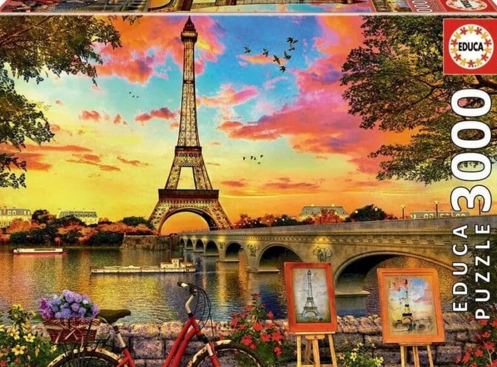 Educa 3000 Pieces & Above* - Sunset In Paris - 3000 Piece Jigsaw Puzzle