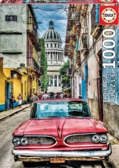 Educa 1000 Pieces* - Vintage Car In Old Havana - 1000 Piece Jigsaw Puzzle