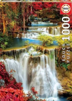 Educa 1000 Pieces* - Waterfall In Deep Forest - 1000 Piece Jigsaw Puzzle