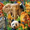 Educa 500 Pieces* - Wild Animal Collage - 500 Piece Jigsaw Puzzle