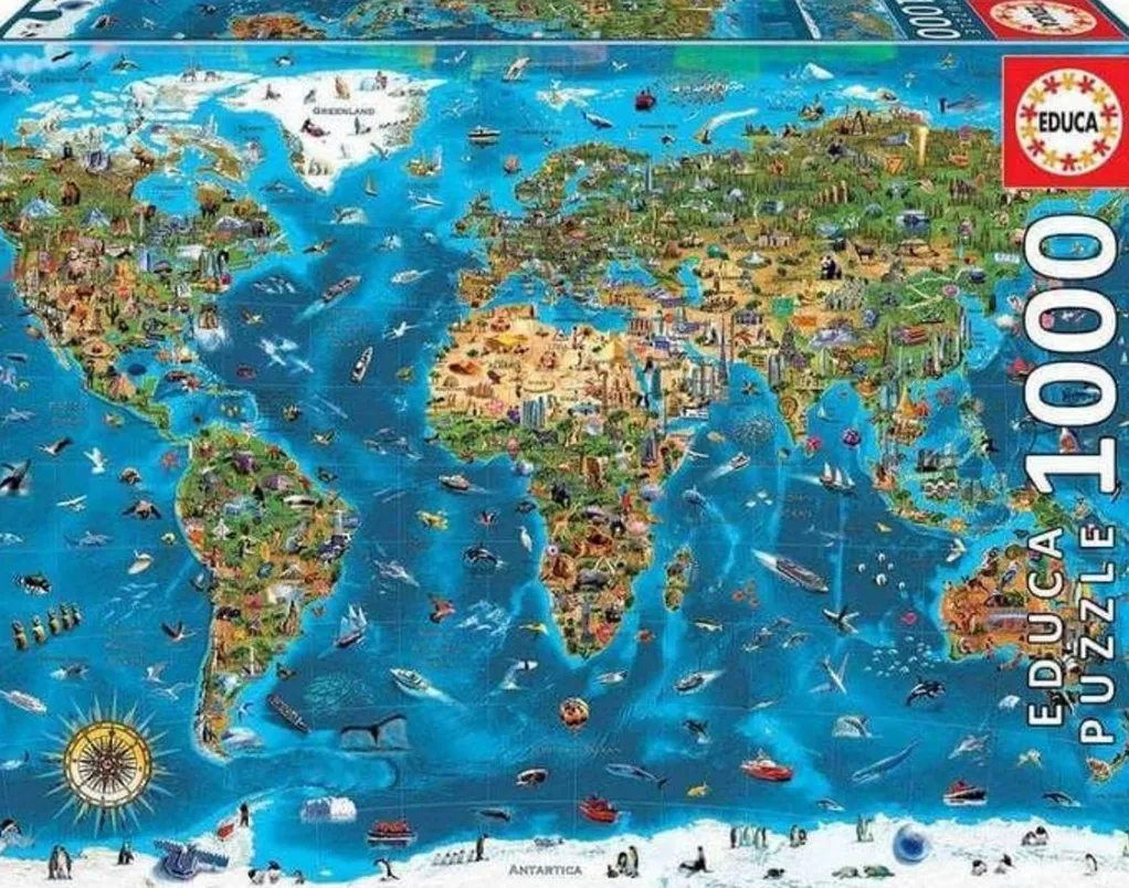Educa 1000 Pieces* - Wonders Of The World - 1000 Piece Jigsaw Puzzle