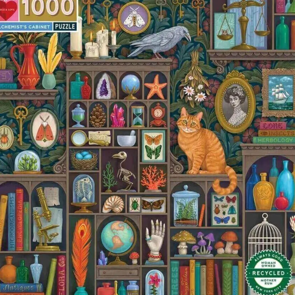 Eeboo 1000 Pieces* - Alchemist'S Cabinets - 1000 Piece Jigsaw Puzzles