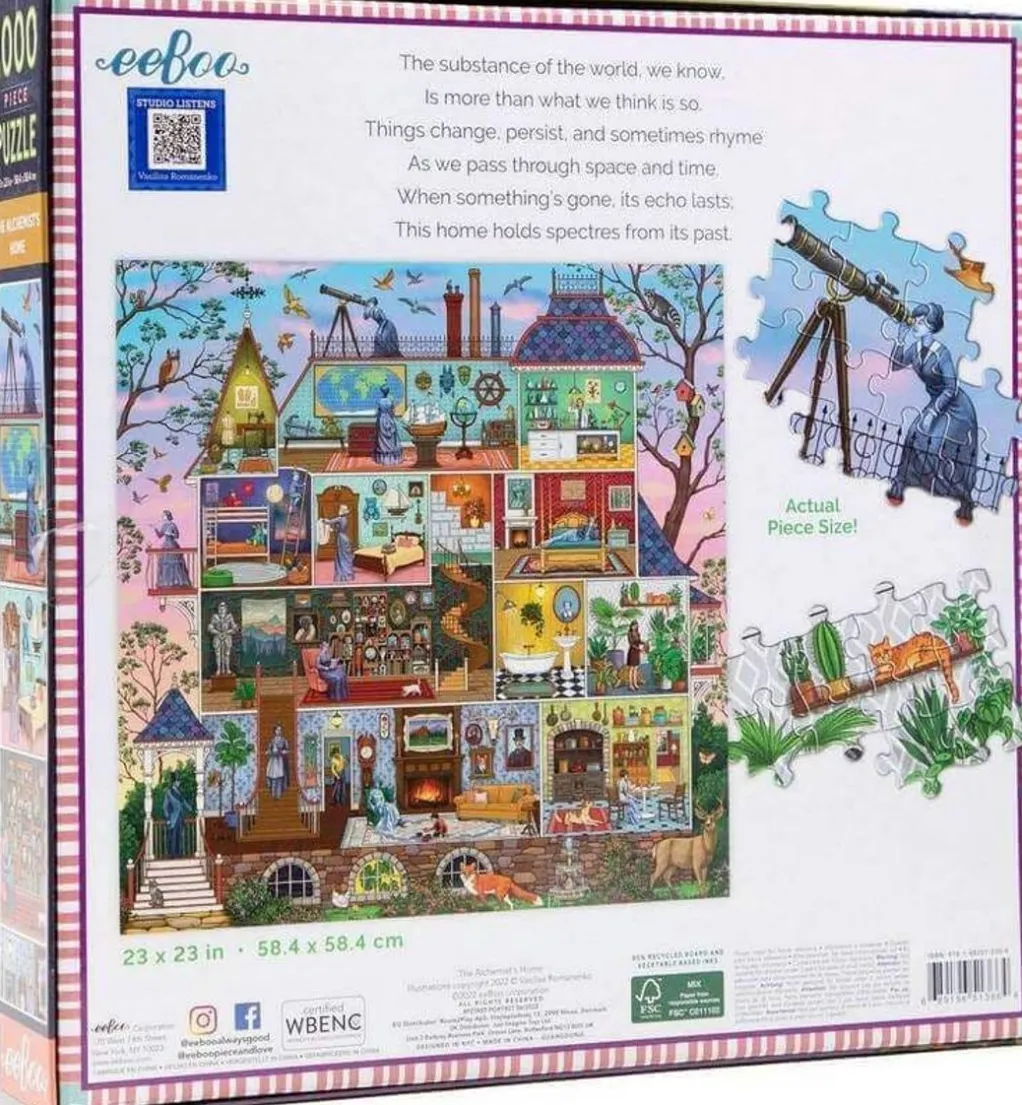 Eeboo 1000 Pieces* - Alchemists Home - 1000 Piece Jigsaw Puzzle