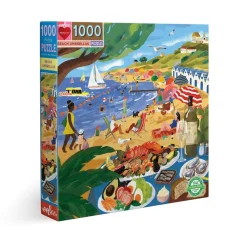 Eeboo 1000 Pieces* - Beach Umbrellas - 1000 Piece Jigsaw Puzzles