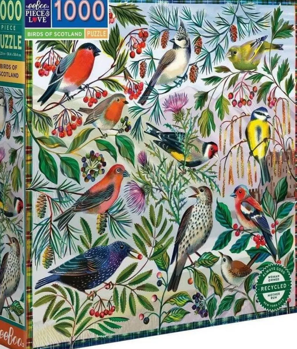 Eeboo 1000 Pieces* - Birds Of Scotland - 1000 Piece Jigsaw Puzzle
