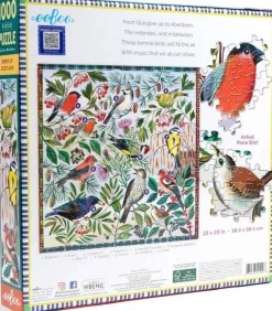 Eeboo 1000 Pieces* - Birds Of Scotland - 1000 Piece Jigsaw Puzzle