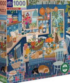 Eeboo 1000 Pieces* - Blue Kitchen - 1000 Piece Jigsaw Puzzle