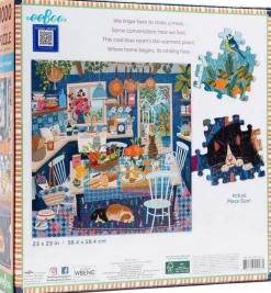 Eeboo 1000 Pieces* - Blue Kitchen - 1000 Piece Jigsaw Puzzle