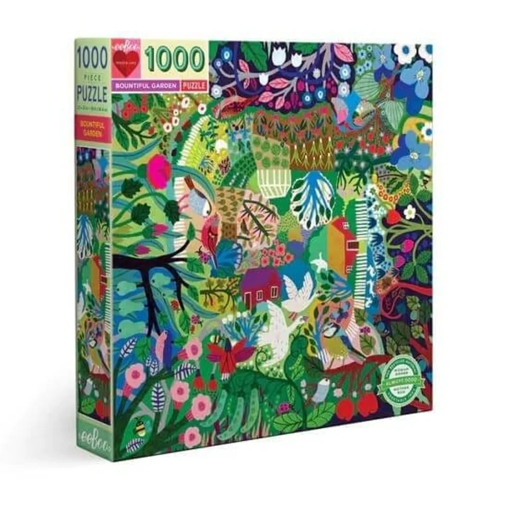 Eeboo 1000 Pieces* - Bountiful Gardens - 1000 Piece Jigsaw Puzzles