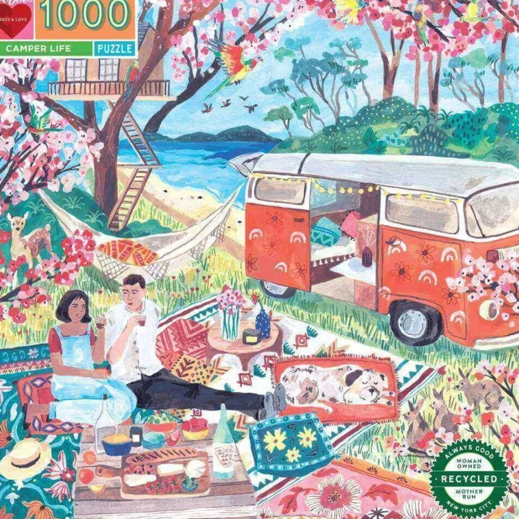 Eeboo 1000 Pieces* - Camper Life - 1000 Piece Jigsaw Puzzles