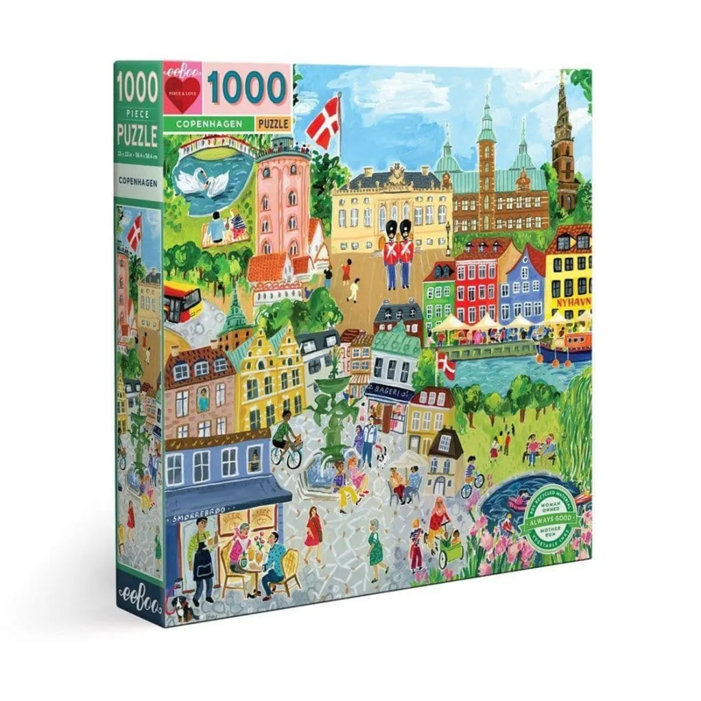 Eeboo 1000 Pieces* - Copenhagen - 1000 Piece Jigsaw Puzzles