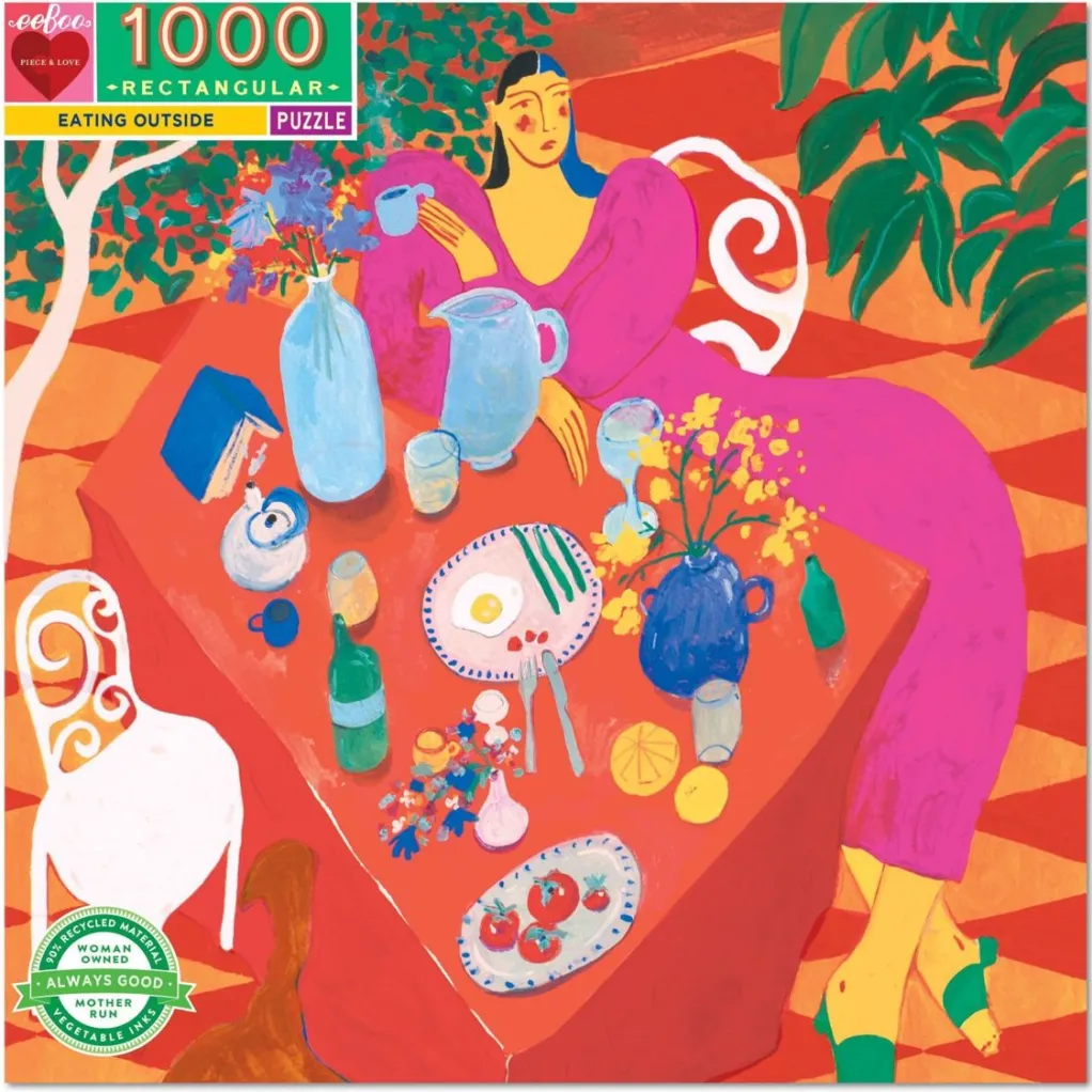 Eeboo 1000 Pieces* - Eating Outside - 1000 Piece Jigsaw Puzzles