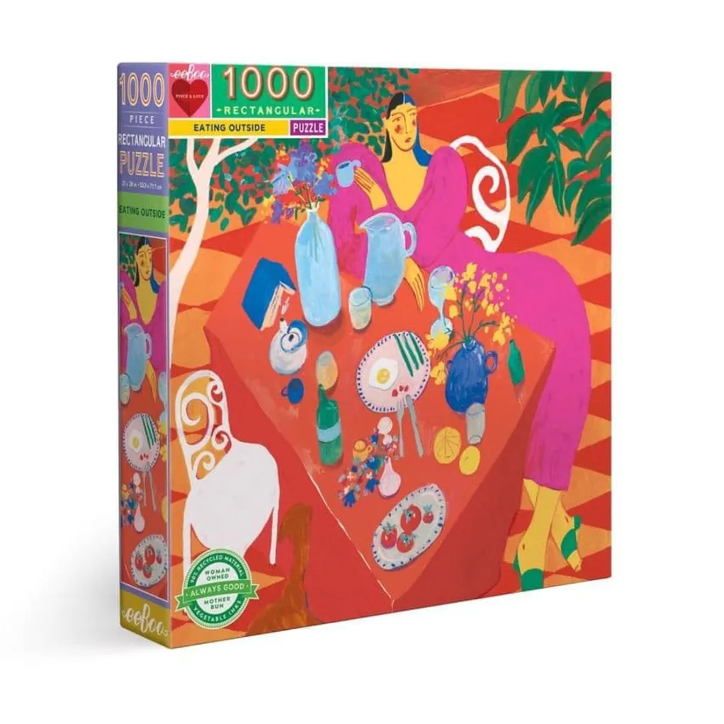 Eeboo 1000 Pieces* - Eating Outside - 1000 Piece Jigsaw Puzzles