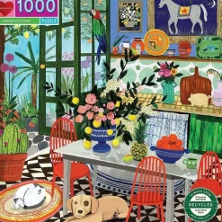 Eeboo 1000 Pieces* - Green Kitchen - 1000 Piece Jigsaw Puzzles